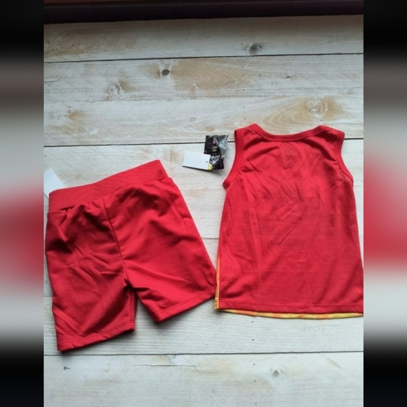 Jurassic Park Baby Boys Red Tank Top And Shorts Pajama Set 2 Piece Size 3T - Picture 4 of 4